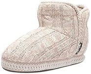 MUK LUKS Women's Leigh Slippers, Fairy Dust/Ivory, X-Large UK