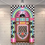 Jukebox Cutout Banner 50's Rock and