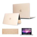 Se7enline Compatible with MacBook 12 inch Case Model A1534/A1931 2015/2016/2017/2018/2019 Version Laptop Hard Shell Protective Case&Keyboard Cover Skin&Screen Protector,Transparent