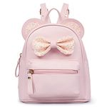 VOLGANIK ROCK Cute Mini Backpack for Girls Mouse Ear Bowknot Backpack for Girl Small Backpacks for Women Toddler Backpack Cute Accessories for Girls Small Travel Bag