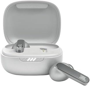 JBL Live Pro 2 TWS – Wasserdichte, True-Wireless In-Ear-Kopfhörer mit Noise-Cancelling in Silber – Mit bis zu 40 h Musikwiedergabe