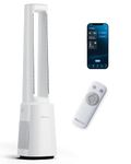 Pro Breeze® OmniAir 41" Smart Bladeless Tower Fan with Air Purifier - Silent Standing Portable Circulator - Remote Control, Wi-Fi, HEPA Filter, LED Display, 10 Fan Speeds, 5 Modes & 60° Oscillation