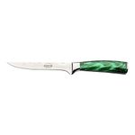 Rockingham Forge Sunrise Collection, 6" Boning Knife, Stainless Steel with Resin Handle, Emerald Green