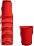 PLASTICPRO Disposable Plastic 10 Ounce Red Tumblers 50 Count