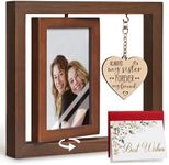 Friends Gifts for Women, Rotating Floating Always My Sister Friendship Gifts Picture Frame, Thank You Gifts for Soul Sister, Bestie Gifts for Friends, Friend Appreciation Gifts Photo Frames 4x6-47