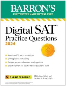 Digital SAT Practice Questions 2024: More than 600 Practice Exercises for the New Digital SAT + Tips + Online Practice (Barron's SAT Prep)