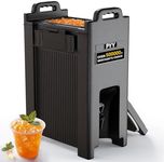 PYY Insulated Beverage Dispenser 5 Gallon - Hot and Cold Drink Container with Handles, Thermal Drink Dispenser Cooler Server carrier For Commercial Catering Black