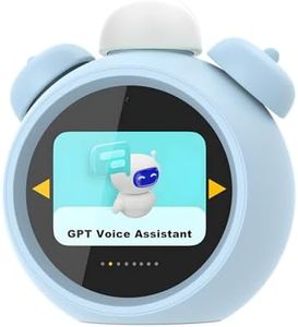 VoxNimbus Smart Clock for Kids with AI Assistant & Voice Control,Sleep Training Clock for Toddlers, White Noise Sound Machine Night Light, Time Management Gift.Educational Gift for Boys Girls.