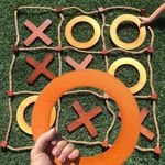 SWOOC Games - Giant Tic Tac Toe Game Outdoor (All Weather) | 3ft x 3ft | Instant Setup, No Assembly | Family Games for Kids and Adults | Outdoor Games | Yard Games and Backyard Games | Lawn Games