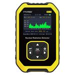 Premium Geiger Counter Radiation Detector, Rechargeable Nuclear Radiation Dosimeter, Portable Handheld Beta Gamma X-ray Monitor Meter with LCD Display, 5 Dosage Units Switched Nuclear Detector