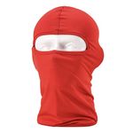 SUNLAND Balaclava Face Mask Racing Head Sock Summer Cooling Neck Gaiter Breathable UV Protection Sun Hood Ski Scarf Motorcycle Under Helmet for Men Women, Red