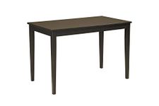 Signature Design By Ashley - Kimonte Rectangular Dining Room Table - Contemporary Style - Black