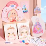 Jar Melo 4 in 1 Paper Craft Kits - Foil Art & Diamond Painting Books, Make Up Play on Paper, Travel Toys, Girls Gifts Toys for Kids Ages 4 5 6 7 8+ Years Old