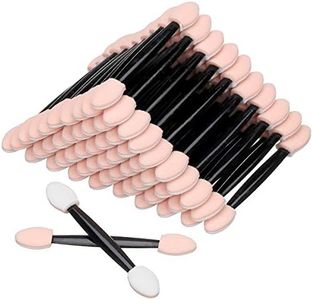 Akstore 100PCS Disposable Dual Sides Eye Shadow Sponge Applicator Eyeshadow Brushes Makeup Brush Black