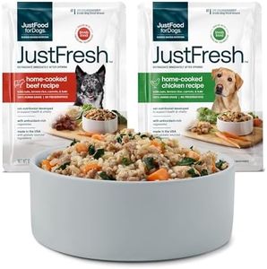 JustFoodForDogs JustFresh Fresh Wet Dog Food or Topper - Beef/Chicken, 14Pk