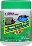 Ocean Nutrition Formula Two Pellets - Fish Food for Herbivorous & Omnivorous Marine Tropical Fish, High Protein(40%) - 7 oz (200 g) Medium Pellets