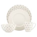 kate spade new york Larabee Dot Cream Stoneware 4-Piece Place Setting