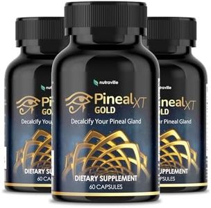 Nutraville Pineal XT Gold - Pineal Gland Supplement - Third Eye Awakening - Focus and Memory Supplement for Brain - 7 Powerful Ingredients Decalcify, Detox, and Activate Your Pineal Gland, 60 Count