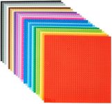 Strictly Briks Compatible with Lego 24 Pack Classic Stackable Baseplates 6x6, for Building Bricks, 20x20 Studs Plates Mats, Stackable for Top & Bottom Sides, 24 Multicolors