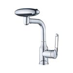 JINDAL 4in1Waterfall Bathroom,Multifunctional Faucet,Basin Faucet 360° Swivel/Stainless Steel Bathroom Sink Faucet/Single Hole,Single Handle,Basin Mixer Tap/Pack of 1/0251