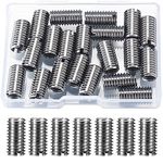 20 Pcs Thread Inserts Kit, Thread Reducer M8 to M6, Male Female Reducing Nut Repair Tool, Inner M6*1.0/Outer M8*1.25, Self Tapping Threaded Insert Stainless Steel for Furniture Automobiles