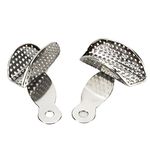 Melleco Dental Impression Tray Rotatable Adjustable Stainless Steel Impression Quadrant Tray 2pcs/1set