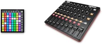 Novation Launchpad Mini MK3, Portable MIDI 64-Pad, USB Grid Controller for Ableton Live and Logic & AKAI Professional MIDImix - USB MIDI Controller Mixer with Assignable Faders & Master Fader