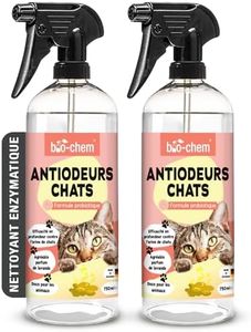 Bio-Chem - Nettoyant anti odeur chats 2 x 750 ml - Désodorisant destructeur d odeur urine chat - Nettoyage litiere pour chat - produit menager entretien maison