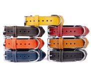 TORRUNA Soft Leather Dog Collar | Dog Collars for Small, Medium and Large Dogs | Durable Heavy Duty Dog Collars