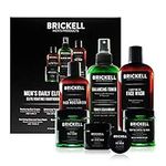 Brickell Men's Daily Elite Face Care Routine I, Toner, Gel Facial Wash, Face Scrub, Anti-Aging Night Cream, Eye Cream, Charcoal Mask and Moisturizer, Natural and Organic, Scented