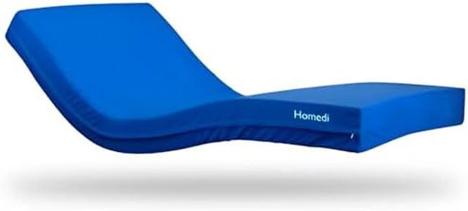 HOMEDI Colchón Geriátrico Viscoelástico para Cama Articulada - Funda Sanitaria Impermeable - 5 cm de Viscoelástica - 90x190x15cm