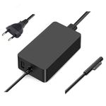 Replacement 65W Surface Pro Power Charger for Surface Laptop with USB Charging Port and Lengthen Power Cord (for Microsoft Surface Pro X, Surface Pro 8, Surface Pro 7, Surface Pro 6)