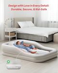 QPAU Inflatable Toddler Travel Bed 