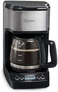 Capresso 5-Cup Mini Drip Coffee Maker, Black and Stainless Steel