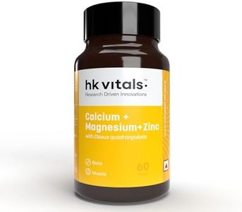 HealthKart hk vitals Calcium Magnesium & Zinc (60 Tablets) | With Vitamin D3, Calcium Supplement for Women and Men | For Bone Health & Joint Support