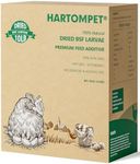 HARTOMPET Premium Dried BSF Larvae for Chickens - 10LB High Calcium Supplement, Molting and Laying Support, Non-GMO & High-Protein Treats, Food for Wild Birds, Ducks, Repitle | Top Grade BSF