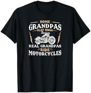 some grandpas play bingo real grandpas ride motorcycles T-Shirt