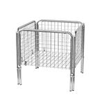 LOCOMOTO Premium Multi Used Storage Bin Basket for Shop. Showroom & Exhibitions Uses (2 * 2 Foot) (Stainless Steel)