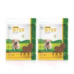 Natural Remedies Junior Bites Puppy Growth Treats, Easily Digestible Soft Chews Cubes, Healthy, Grain & Gluten Free, Natural & Safe for Pups of All Breeds, Milk Flavour (Pack of 2-75 gm Each)