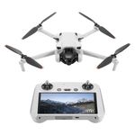 DJI Mini 3 (DJI RC) – Lightweight and Foldable Mini Camera Drone with 4K HDR Video, 38-min Flight Time, True Vertical Shooting, and Intelligent Features, gray