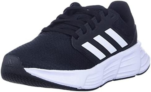adidas womens GALAXY Q TRAINING SHOES, black/white/black, 8.5 US