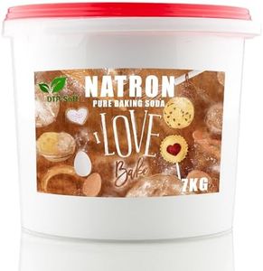 Bicarbonate de sodium Baking Soda Sel de sodium | Bicarbonate de soude E500 dans un seau Top (7 kg)