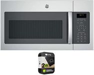 GE JVM6172SKSS 1.7 Cu. Ft. Over-the-Range Microwave Oven Stainless Steel Bundle with 2 YR CPS Enhanced Protection Pack