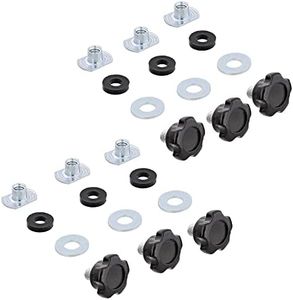 DCT Jig Woodworking Hardware Kit – 24 Piece Woodworking Tools and Accessories – Threaded Knobs & T-Nuts & Spacers