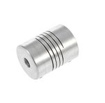 INVENTO 1pcs 5mm x 6mm Aluminum Flexible Coupling 5x6 for Nema 17 Z Axis 3D Printer CNC DIY