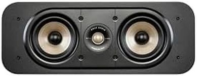 Polk Audio Signature Elite ES30 Center Speaker, Slim, High Resolution Center Speaker, Hi-Res Certified, Dolby Atmos and DTS: X Compatible (One Piece) - Black