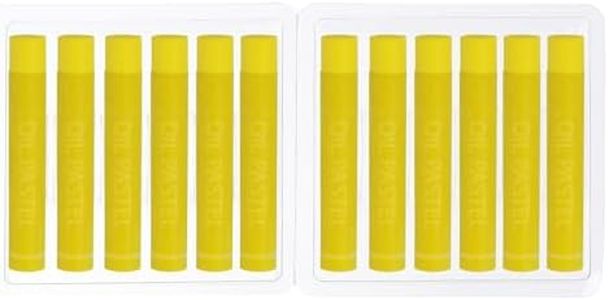 PATIKIL Lemon Yellow Oil Pastels, 12Pcs Soft Oil Crayons Creamy Pastels Stick Art Supplies for Art Painting Drawing Blending Graffiti for Artists Beginners