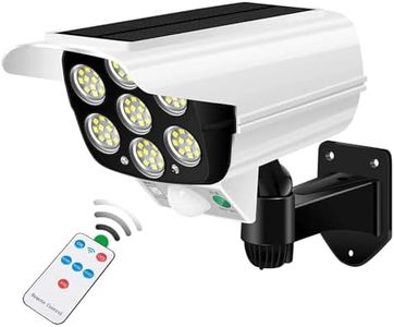 SUPROVIA The Difference Solar Lights Outdoor Motion Sensor - 77LED Spotlight Solar Lights Outdoor IP66 Waterproof, Solar Security Lights (Camera Type Solar Light)(Plastic)