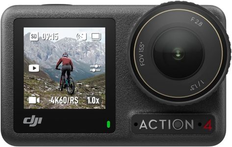 DJI Osmo Action 4 Waterproof 4K/120fps Camera – 1/1.3-Inch Sensor, Low-Light, 160min Battery