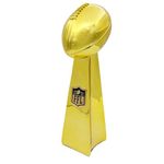 Bambluby Fantasy Football Trophy-14 INCHES Large - Ultimate Fantasy Football Trophy Realistic Fantasy League Winners Cup Bright Gold Lombardi Trophy Elegant and Durable Design